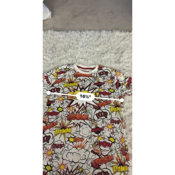 Comic Book Print T-Shirt By Prime Threads S Boom Bamb Pow - Picture 7 of 9